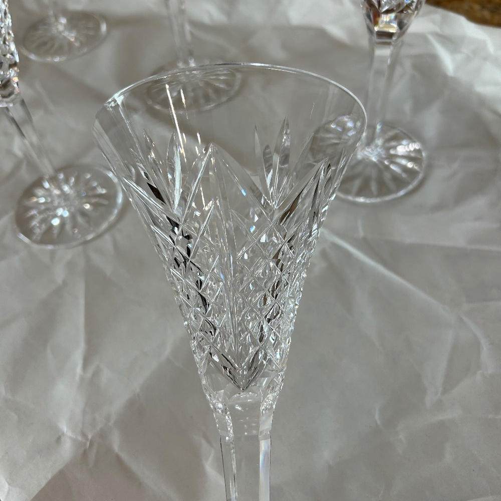 Six Waterford Kilbarry Water Goblets